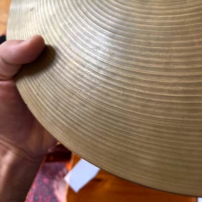 14” vintage Avedis Zildjian hi-hats with 1970s Thin Stamp image 4