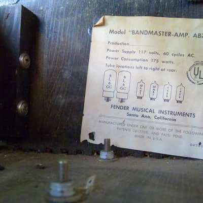 Fender Bandmaster drip edge ab763 1967 image 17