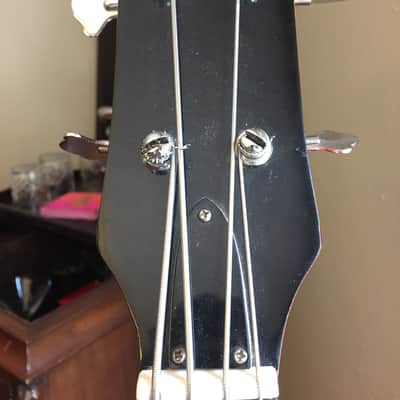 Global 495 B Bass Guitar (SG EB3 Short Scale) 1970's Aged Cherry image 12