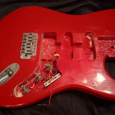 Partscaster Stratocaster - 1993 MIK Body - Candy Apple Red image 13