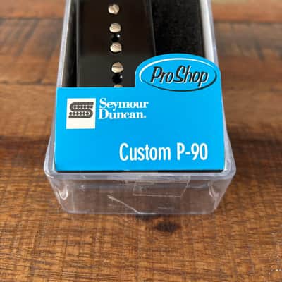 Seymour Duncan SP90-3b Custom P90 Bridge Pickup-Black-uninstalled image 1