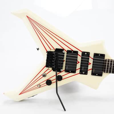 Westone Dynasty Flying V Pinstripe MIJ Guitar w/ EMG Pickups & Case #46450 image 2