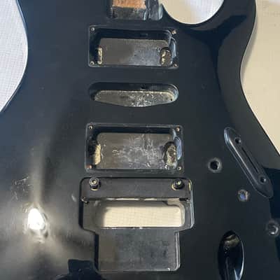 1990's Korean Ibanez S470 S Series Black Guitar Body LO-TRS Tremolo Ready image 5