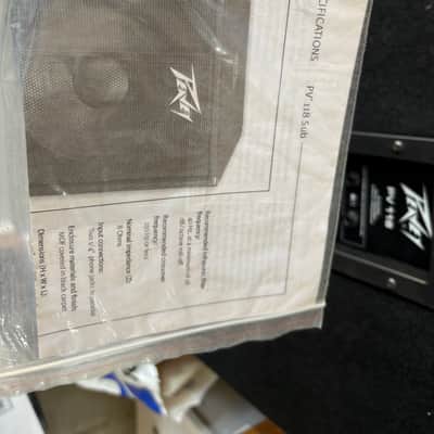 Pair of Peavey PV 118 18" Subwoofer 2010s - Black image 4