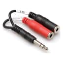 Hosa YPP-117 1/4" TRS Male to Dual 1/4" TS Female Stereo Breakout Y Cable