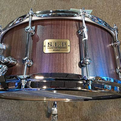Tama S.L.P. G-Walnut 6.5x14 Snare Drum - Matte Black Walnut image 3