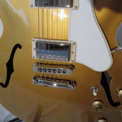 Gibson ES-335 Dot Plain Top 2013 Gold Unplayed image 7