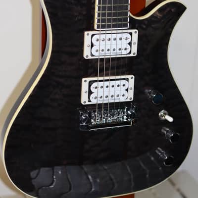 B.C. Rich USA Custom Eagle Archtop Supreme - Trans Black image 6