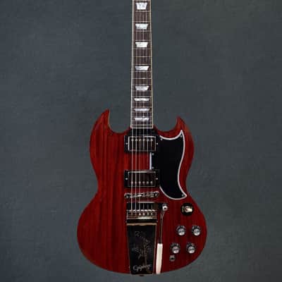 Epiphone "Inspired by Gibson Custom" 1964 SG Standard Reissue w/Maestro Vibrola - Cherry Red image 3