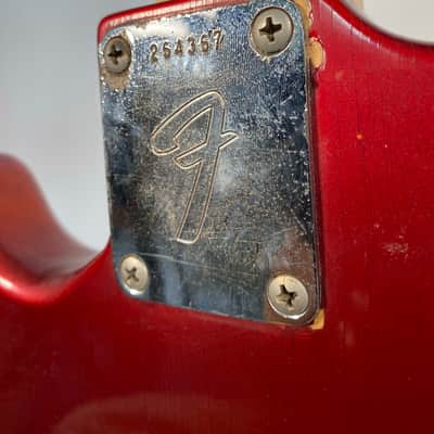Fender Mustang Guitar with Rosewood Fretboard 1969 - 1973 - Competition Red image 7