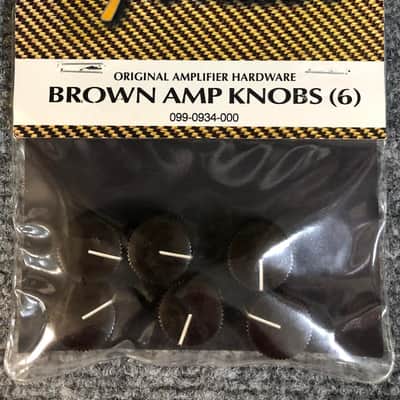 Fender Fender Dark Brown Vintage Radio Amp knobs - Pack of 6 image 1