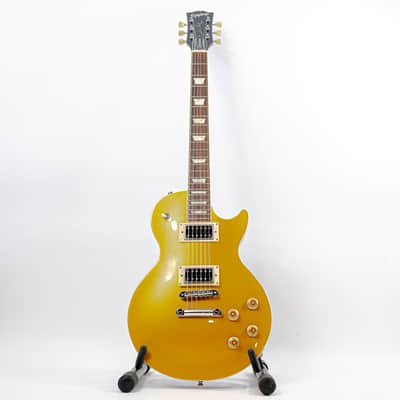 Epiphone Les Paul Standard GoldTop MIJ w/ Duesenberg Style Pickups, Pearloid Trapezoid Inlays, Schaller Strap Buttons image 2