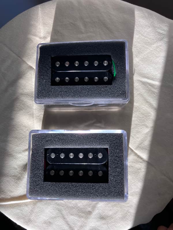 Squier Bullet Mustang Humbucker Pickups Set (2) w/ cases image 1