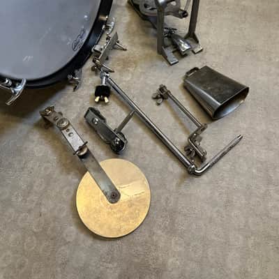 4pc Ludwig Downbeat Outfit Early 60s - White Marine Pearl image 4