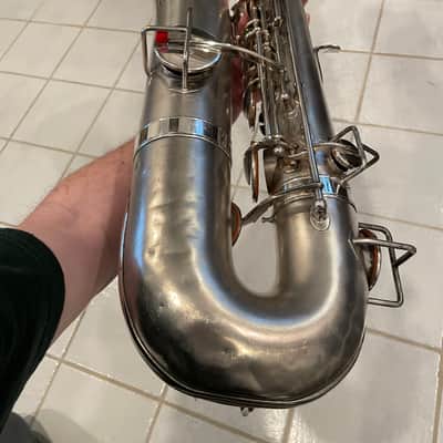 Beautiful 1913 Early Buescher True Tone Baritone Saxophone High Pitch (Serviced and Ready to Play) image 11