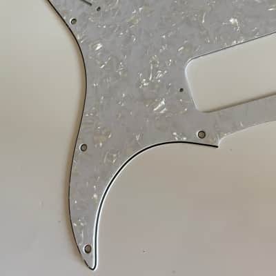 New 4 Ply White Pearl Fits Fender Double Fat HH Stratocaster Humbucker Guitar Pickguard image 6