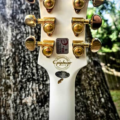 Epiphone Les Paul Custom Pro 2016 - Alpine white image 9
