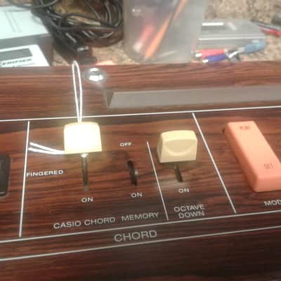Casio Casiotone 403 Keyboard 1980s Woodgrain image 6