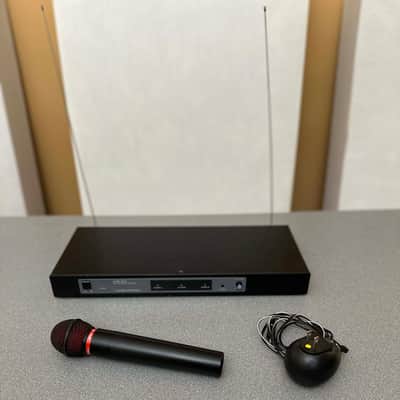 Audio-Technica R1100 Series – Professional Wireless Microphone System – Upgraded Red Pop Filter image 1