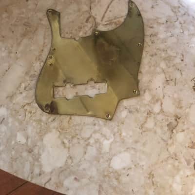 Vintage natural relic Fender or Schecter Jazz Bass Brass Mighty Mite Pickguard image 5