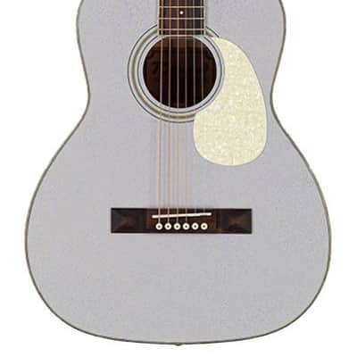 Richwood Heritage Series Parlor Guitar - HSP-55-GS - Silver Sparkle Metallic imagen 3