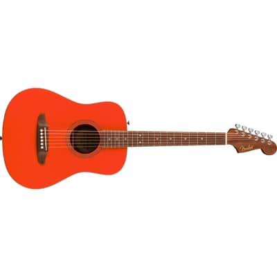 FENDER - California Standard Redondo Mini with Bag  Spruce Top  Fiesta Red - 0974101140 image 1