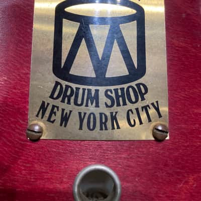 Modern Drum Shop NYC - 6x14" Wood 10-Lug Snare Drum - Red Stain Finish image 2