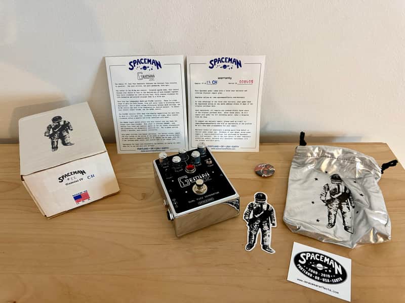 Spaceman Gemini IV Dual Fuzz Generator Ultra Limited Edition Chrome Germanium Silicon Handwired - Ultra Limited Edition Chrome image 1