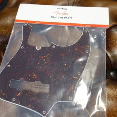 Fender Pickguard Jazz Bass 10-Hole Mount (with Truss Rod Notch) Tortoise Shell 4-Ply image 1