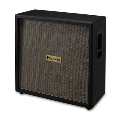 Friedman 4x12” Closed-Back Cabinet - 2 x Vintage 30 & 2 x Greenback Speakers - Vintage Grille Cloth image 2