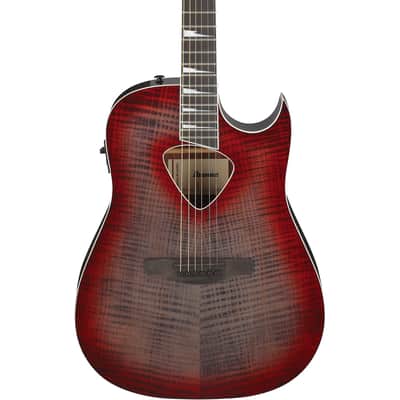 Ibanez ALT50FA ALT Acoustic Electric Guitar - Red Doom Burst image 1