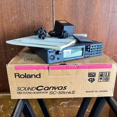 Roland SC-55 mkII mk2 Sound Canvas GS MIDI sound module New internal battery w/ box remote