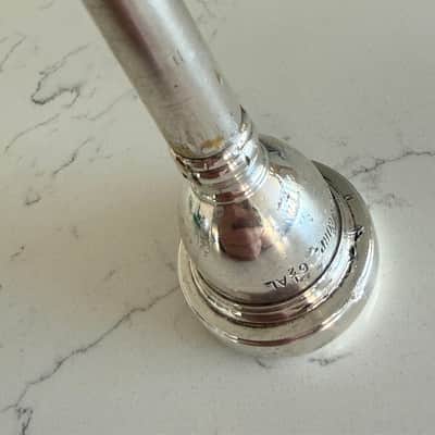 Bach 350HAL Small Shank Trombone Mouthpiece - Silver Plated image 5