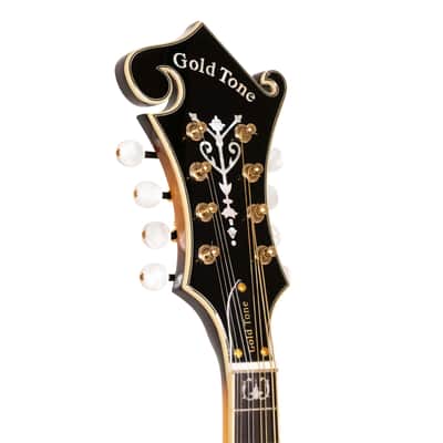 Gold Tone GM-70+/L Professional Craved Solid Spruce Top Maple Neck F-Style Mandolin For Left Hand Player image 3