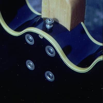 Semie Moseley's PERSONAL Mosrite Blue Gospel Prototype 1965-67 Transparent Blue image 3