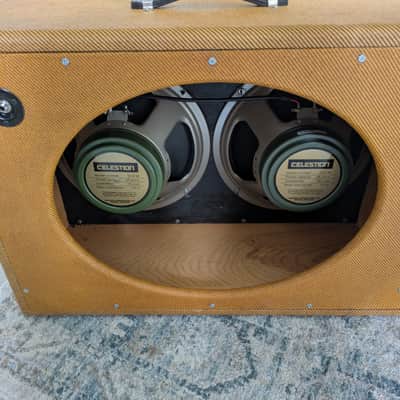 Tweed cabinet Celestion G 12 M GREENBACKS made in UK England for Victoria tweed Fender image 2