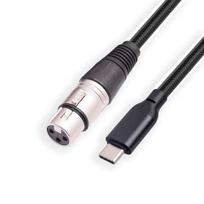 XLR Female to USB C Cable,USB C Microphone Cable 3.3 FT,USB Type-C to XLR Female Cord Connector Adapter Compatible Audio Cord Link Converter Cable USB Type-C Devices For Smartphone or MacBook image 3