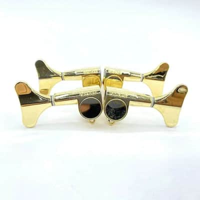 Grover 2R+2L Gold Bass Guitar Tuning Pegs Machine Heads Tuners Keys image 1