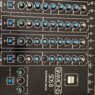 Simmons SDS8 5-Channel Drum Synthesizer and drums 1983 - Black image 4