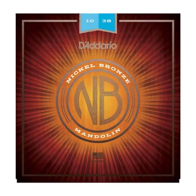 D'Addario NBM1038 Nickel Bronze Mandolin Strings; 10-38 image 1