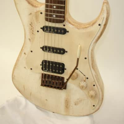 AXL BADWATER SRO Electric Guitar, Relic Distressed White image 3