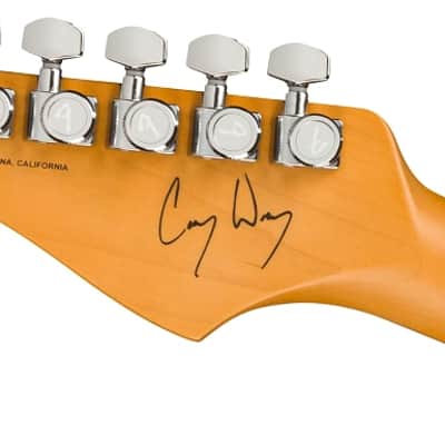 Fender Cory Wong Stratocaster Electric Guitar. Rosewood Fingerboard, Sapphire Blue Transparent image 7
