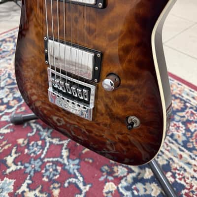 ESP LTD KS-7 QM ET DBSB, EverTune Ken Susi, Dark Brown Sunburst image 6