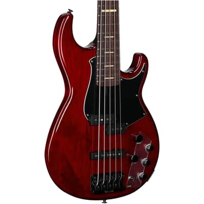 Yamaha BB735A Electric Bass Guitar, 5-String (with Gig Bag) Fired Red image 8