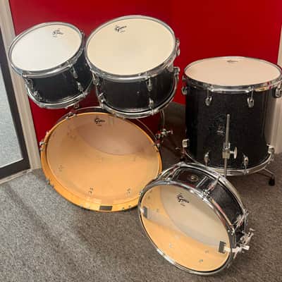 Gretsch Drum Set Catalina Maple 5 Piece Shell Pack w/ Snare Drum Black Stardust image 9