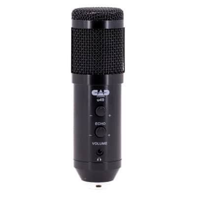USB True Studio Grade Capsule Condenser Microphone, Side Address, Headphone Monitor, Volume Control, Echo, Incl. Tripod Stand, Mounting Clip, Cable, Windscreen image 1