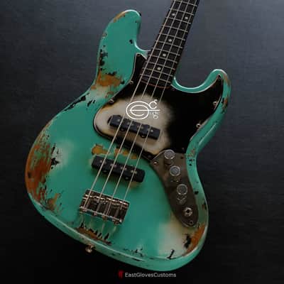 Fender Standard Jazz Bass Seafoam Green Heavy Relic Aged (RARE) image 1