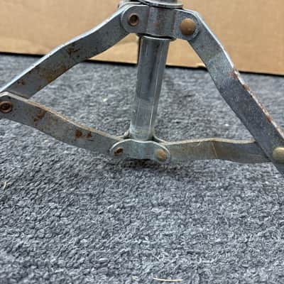 Vintage Snare Drum Stand – Adjustable Tripod – Project / Parts – Poor Condition image 11