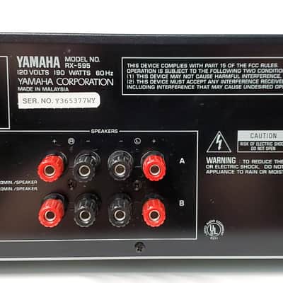 Yamaha RX-595 Natural Sound Stereo Receiver 190W Black - TESTED! image 9