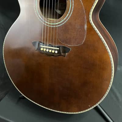 Washburn WJ130EK Vintage Series Jumbo Acoustic Guitar w/ K&K Pickup and Case image 4